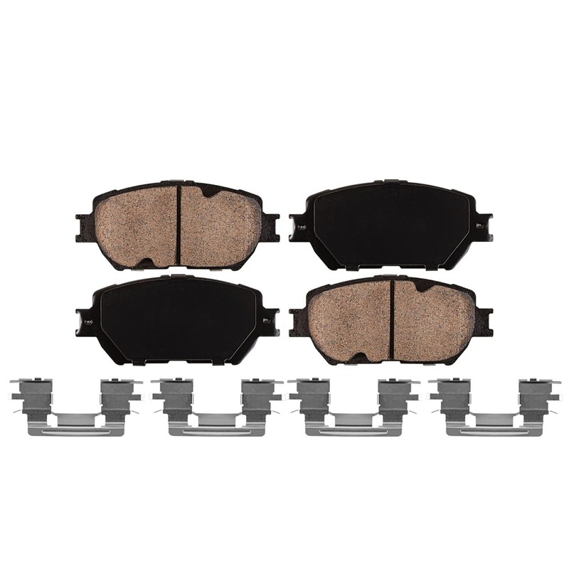 Front Brake Rotors + Ceramic Brake Pad for 2002-2006 Toyota Camry 4-Cly & V6 LE gallery