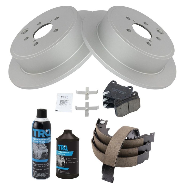 TRQ Rear Brake Pad & Rotor Kit Fits 2008-2013 Subaru gallery