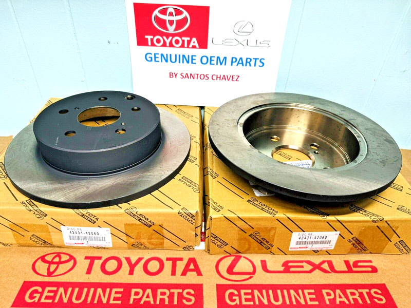 2006-2018 Toyota RAV4 X2 Rear Brake Disc Rotor GENUINE OEM PART 42431-42060