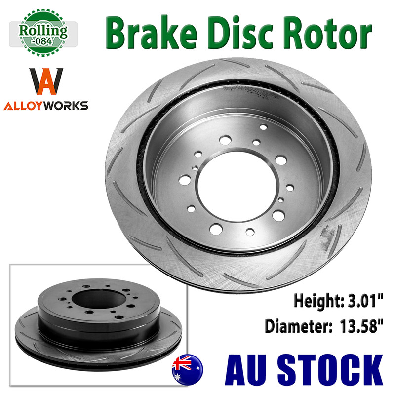 For Toyota LandCruiser Tundra Rear T3 4000 345mm 4×4 Slotted Brake Rotor Single