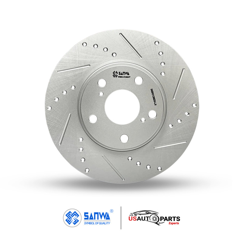 PAIR OF FRONT BRAKE ROTOR VENTED & GEOMET COATED D&S 296MM FOR TOYOTA 1999-2007 gallery