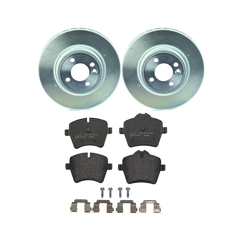 Brembo Front Brake Kit Low-Met Pads Disc Rotors for Cooper S R50 R56 with S3ALA gallery