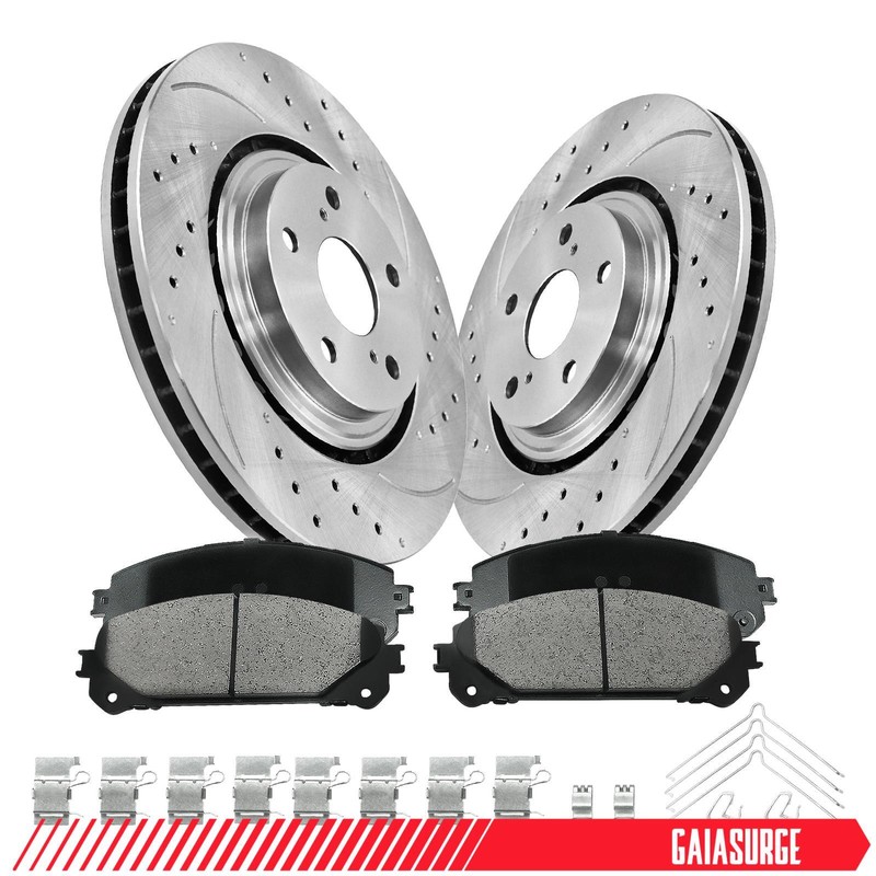 Front Brake Rotors Brake Pads Kit for Toyota Sienna Highlander Lexus NX300