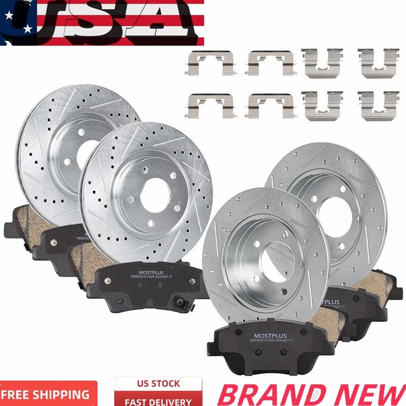 Front Rear Disc Brake Rotors Brake Pads for Dodge Charger Chrysler Magnum 300
