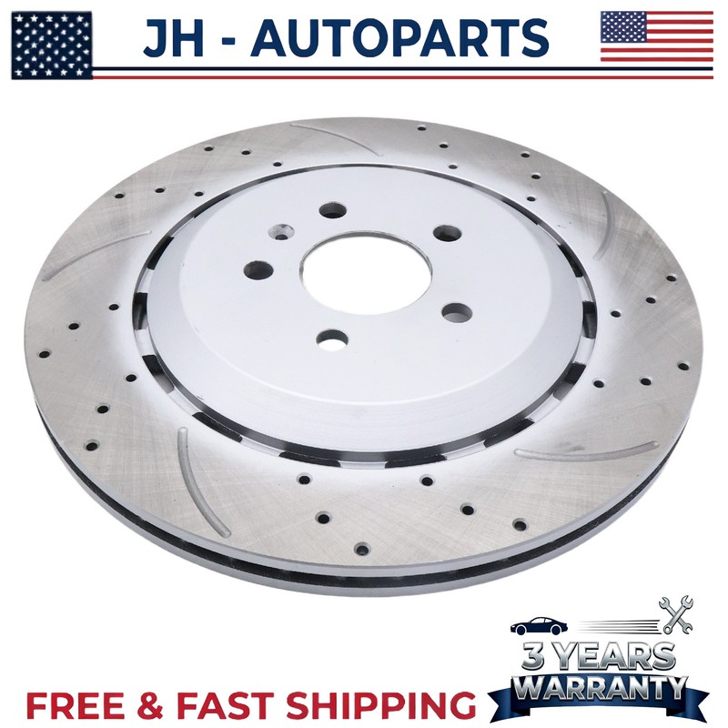 Rear Disc Brake Rotors Left＆Right For Audi RS7 2014 2015 2016 2017 2018 4.0L V8 gallery