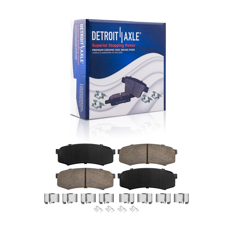 10pc Front & Rear Brake Rotors + Ceramic Brake Pads for 2001-2007 Toyota Sequoia gallery
