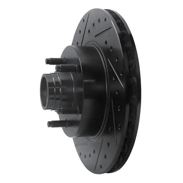 Genuine DFC Brake Rotor - Drilled and Slotted - Black 633-54141L gallery