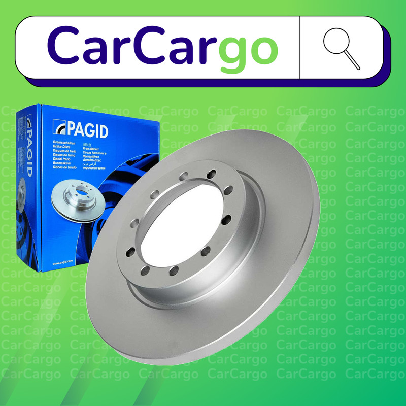 Pagid Solid Rear Brake Discs Pair For Ford Transit 3.2 TDCi RWD 2007-2014 284 mm