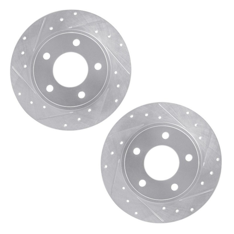 For Mazda Protege5 2002 2003 Rotors | Silver | Drilled And Slotted Rotor Style gallery