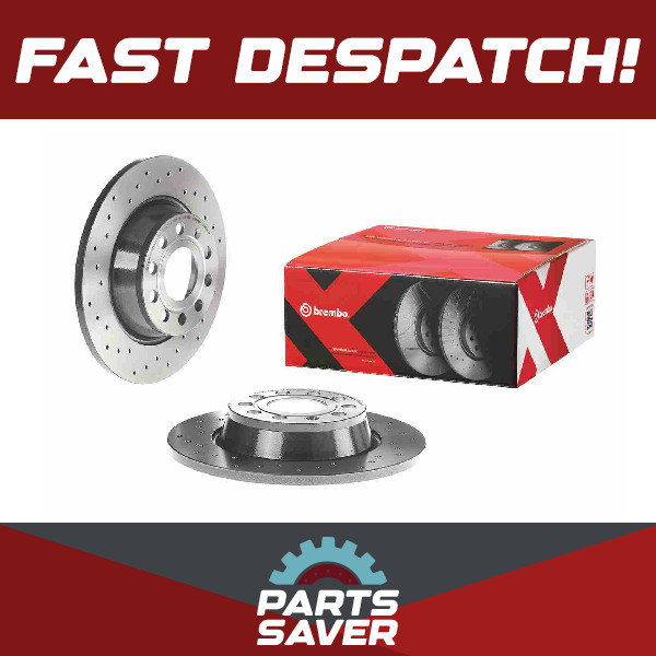 2x Brake Discs Pair fits SKODA YETI 5L Rear 1.8 1.6D 2.0D 09 to 17 282mm Set New