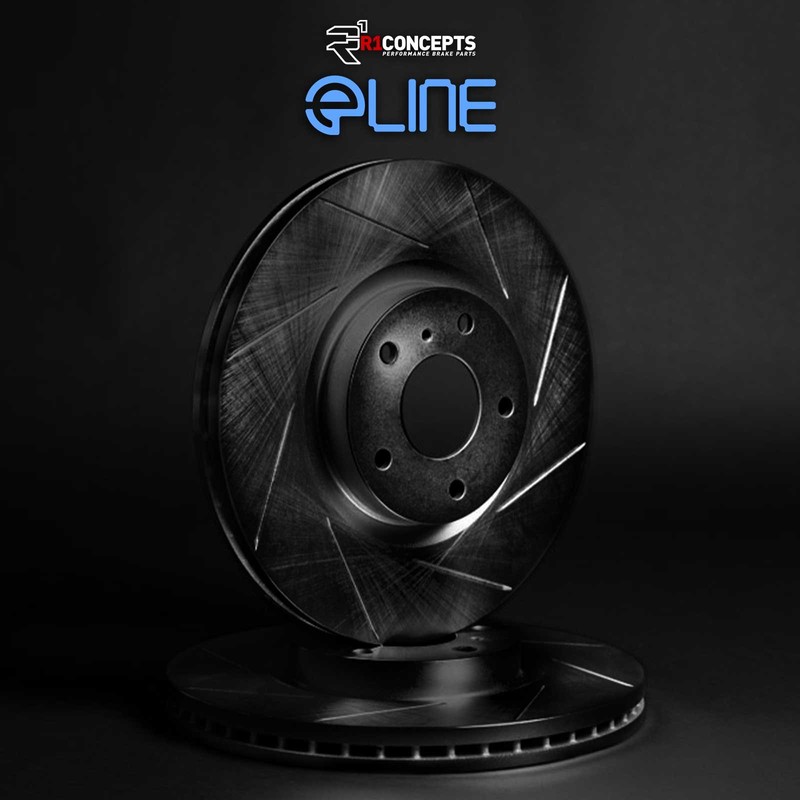R1 Concepts Wcpn1 54242 R1 Concepts Brake Rotor Slotted Black gallery