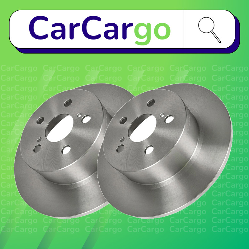 Premium Solid Rear Brake Discs Toyota Avensis 2.0 VVT-i 2000-2003 271 mm