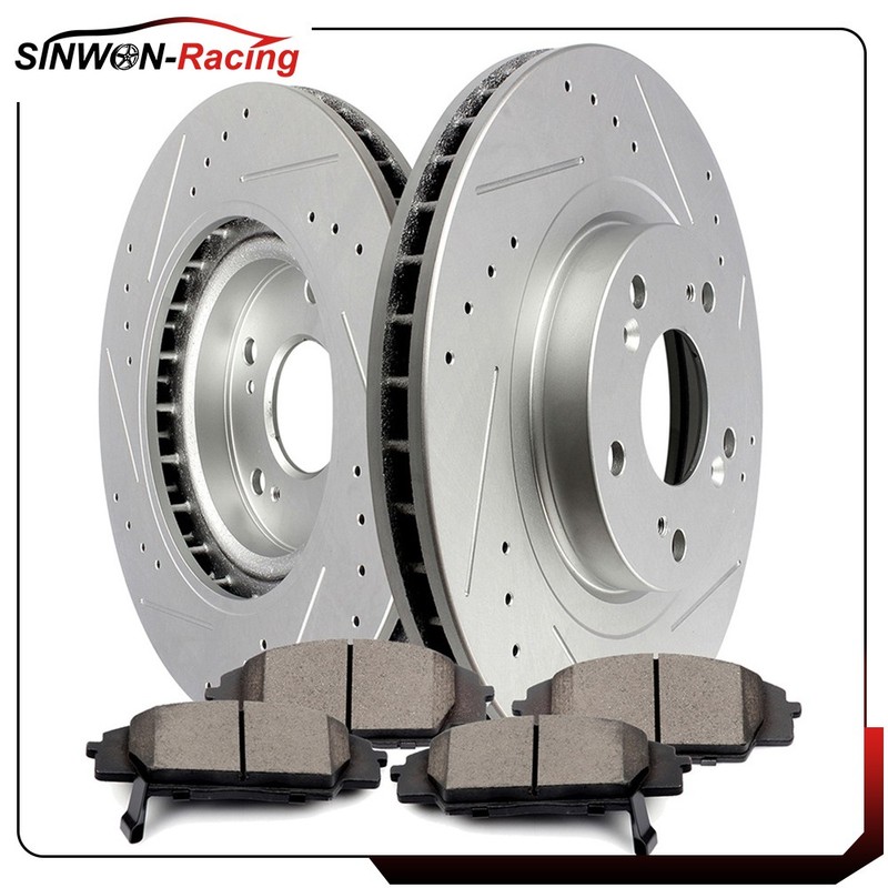 Front Brake Rotors And Ceramic Pads Kit For 2002 – 2006 Acura 2007 – 2011 Honda