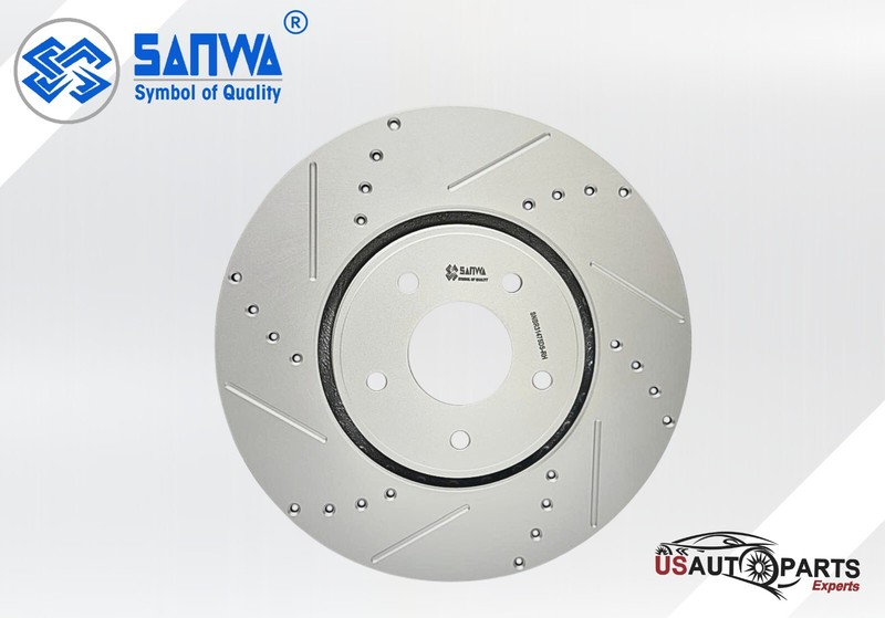 SANWA FRONT RH BRAKE ROTOR VENTED & COATED D&S 320 mm FOR INFINITI QX70 05-14