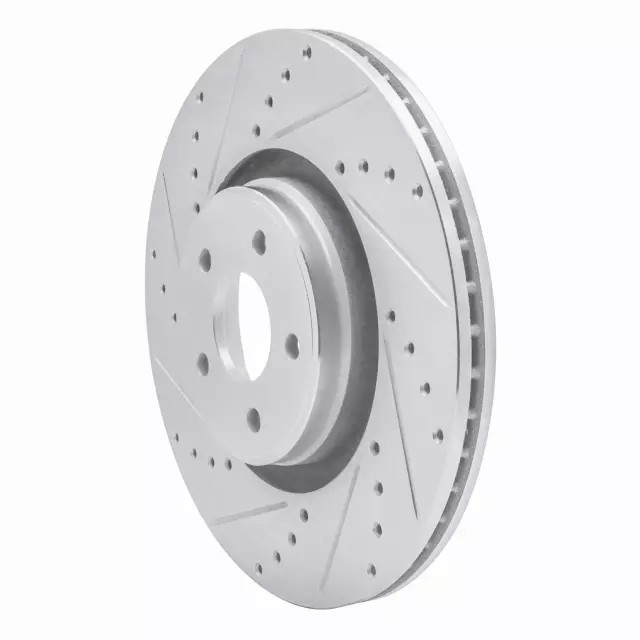 Genuine DFC Brake Rotor - Drilled and Slotted - Silver 631-54082L gallery