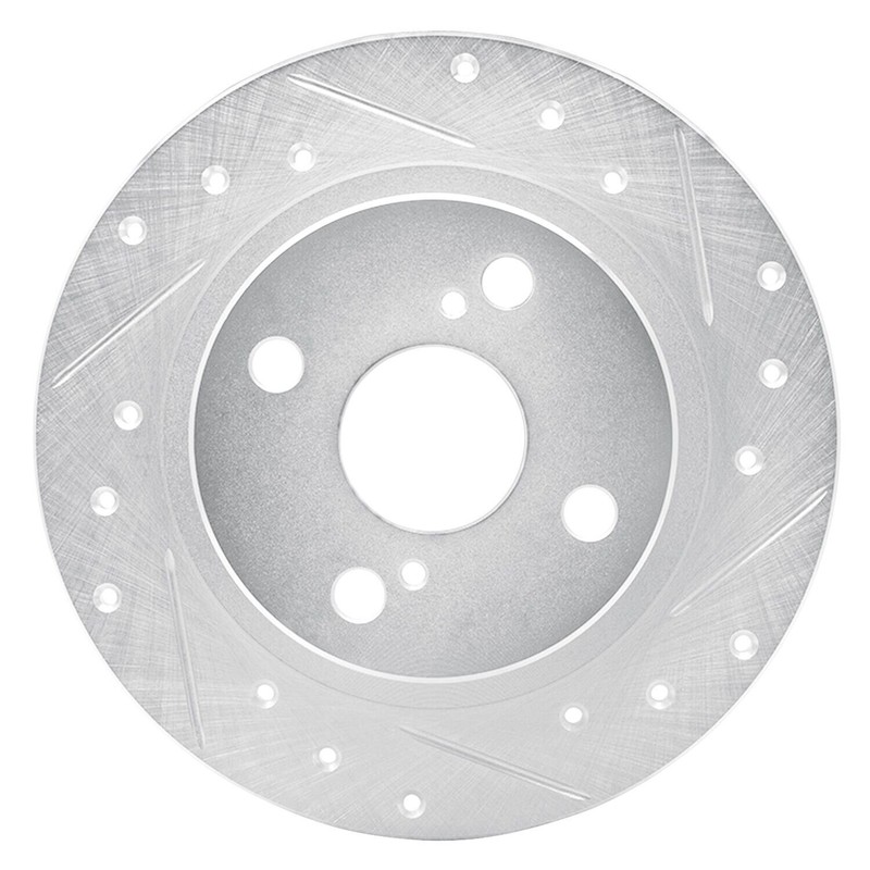 For Toyota Corolla 87-91 Brake Rotor eLINE Drilled & Slotted 1-Piece Rear gallery