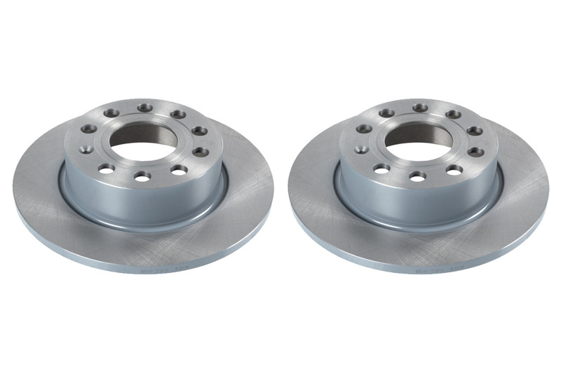 REAR LEFT RIGHT CALIPER SOLID BRAKE DISCS PADS PAD SET FOR AUDI SEAT SKODA VW gallery