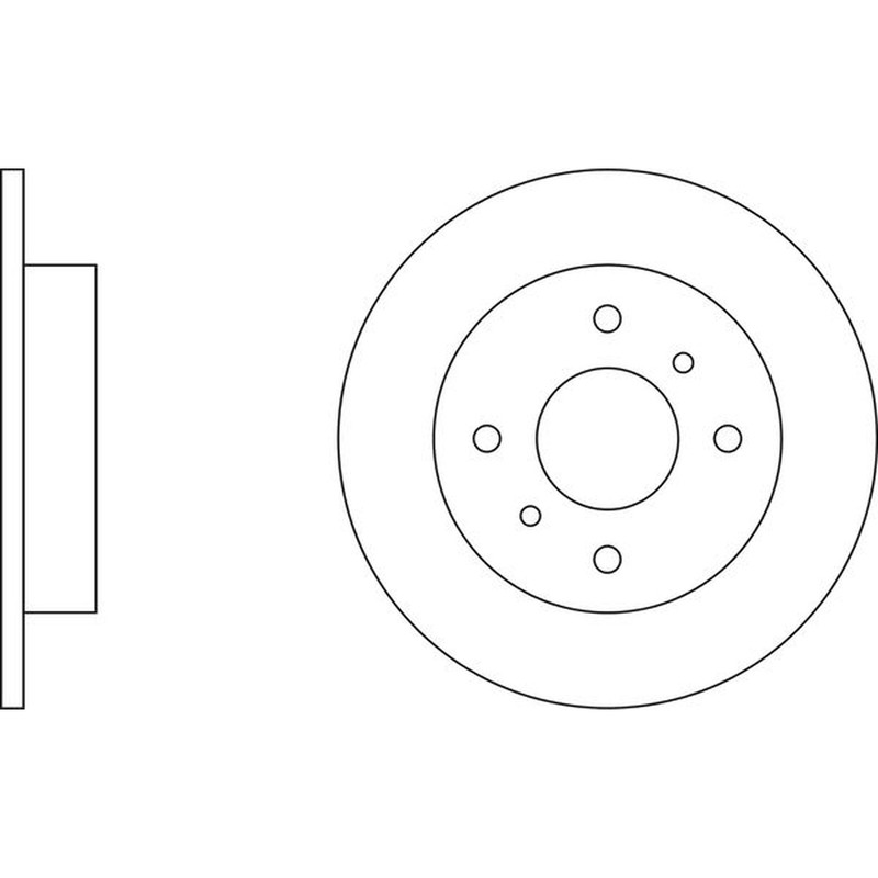 Apec Blue Brake Disc – Rear SDK6071 Fits Nissan Almera & Primera – OE Spec.