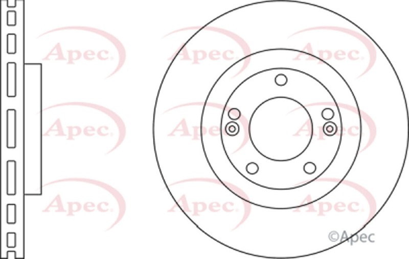 Premier Front Brake Disc Fits Kia Sportage Cee'D Pro Hyundai i30 ix35 i40 gallery