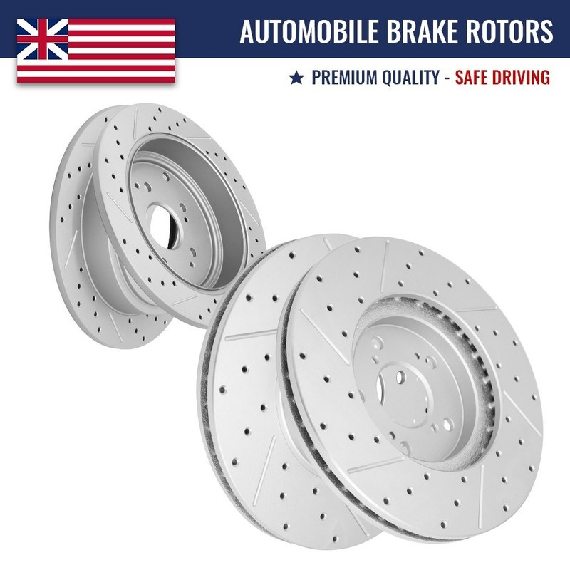 Front Rear Disc Brake Rotors for Acura MDX Honda Pilot 3.5L
