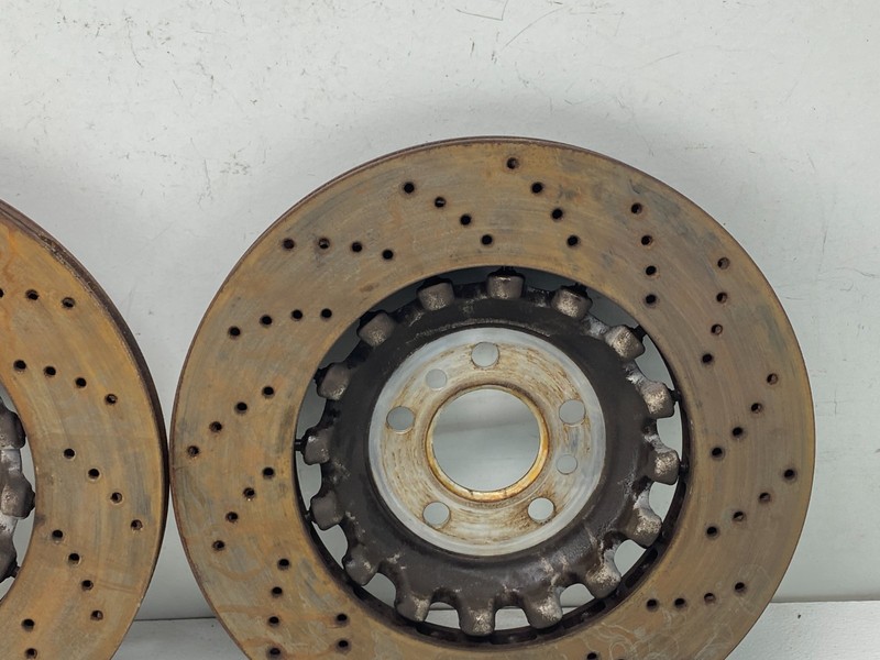 18-24 BMW F90 F92 M5 M8 Rear Left & Right Side Ventilated Brake Rotor Set! OEM ✅ gallery
