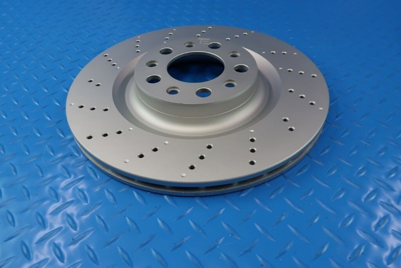 Alfa Romeo Giulia front rear brake pads & drilled rotors TopEuro #11327 gallery