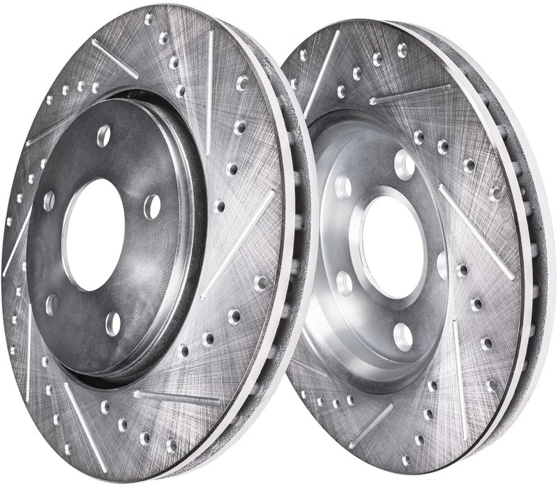 4WD Front Drilled Rotors and Right Brake Caliper for 1997-2003 Ford F-150 5 Lugs gallery