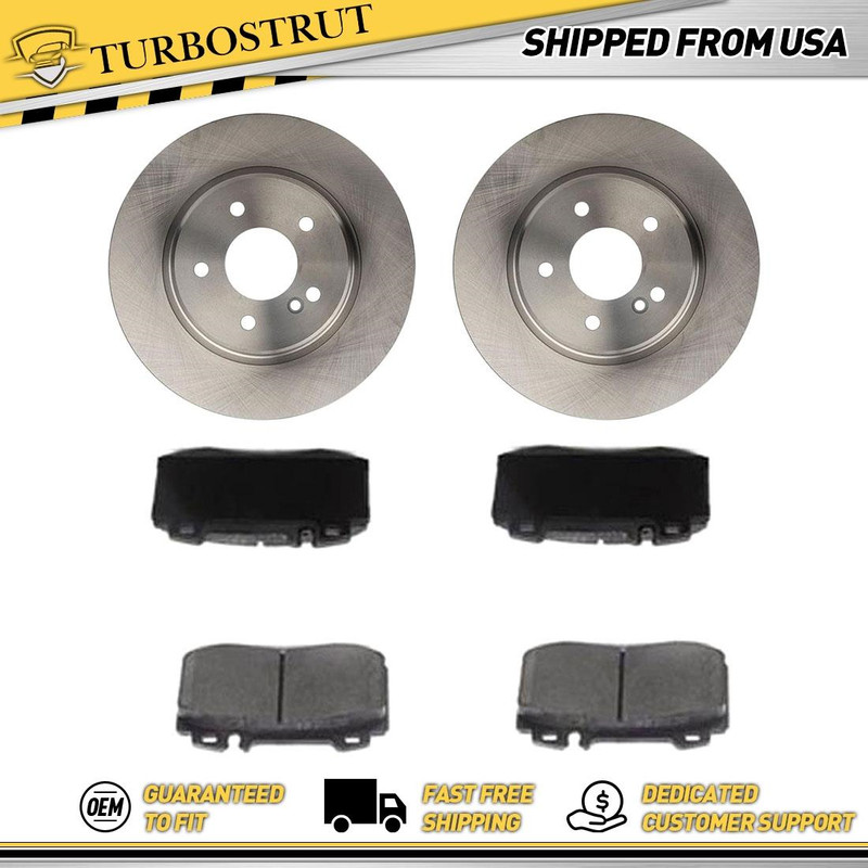 Rear OE Brake Rotors Brake Pad For 2006 2007 Mercedes-Benz C350