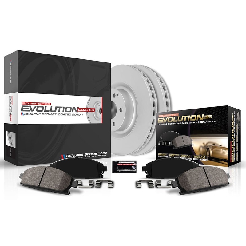 CRK8806 Powerstop 4-Wheel Set Brake Disc and Pad Kits Front & Rear for Ford gallery