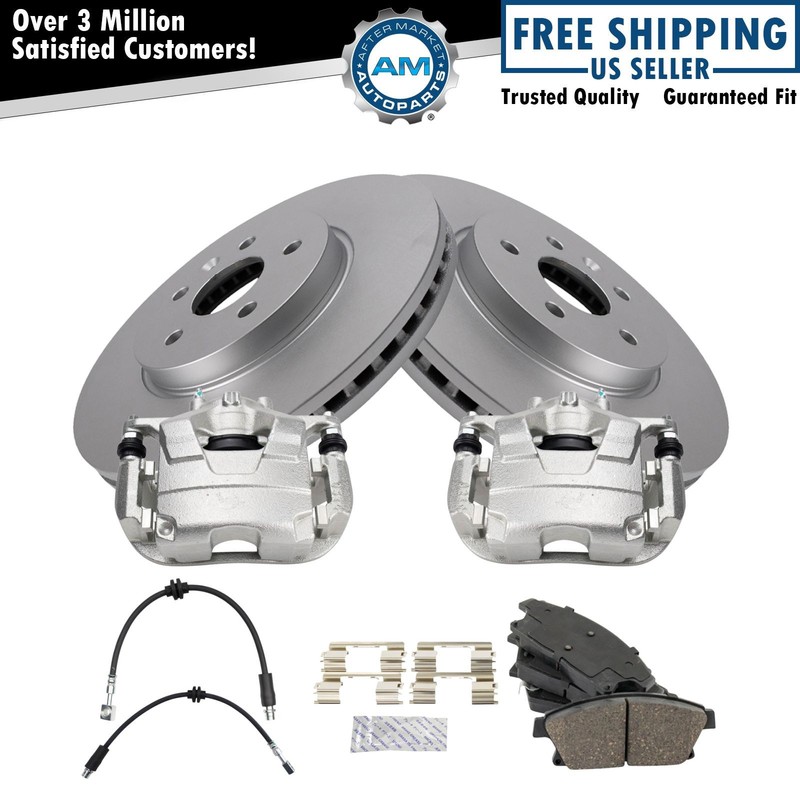 Front Brake Pad & Rotor Kit Premium G-Coated Ceramic For 13-17 Encore 15-17 Trax