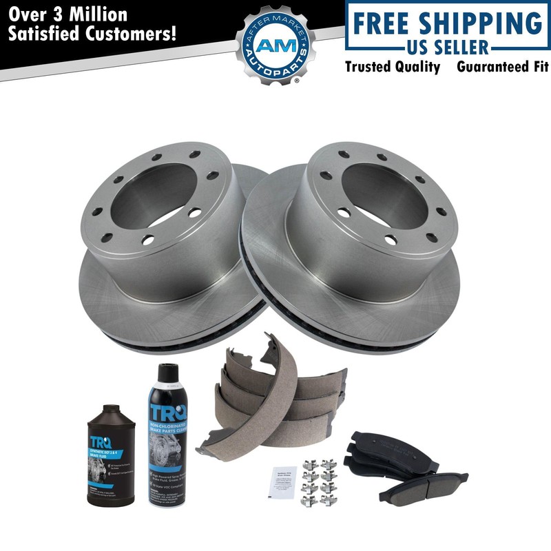 Rear Brake Pad & Rotor Kit Fits 11-12 Ford F-250 Super Duty F-350 Super Duty