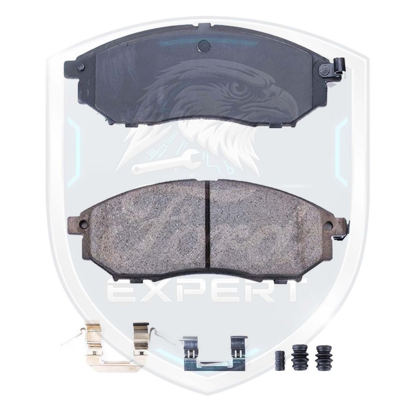Premium OE Front & Rear Ceramic Brake Pads Kit For 2006-2013 Infiniti 9 Yr Warra gallery