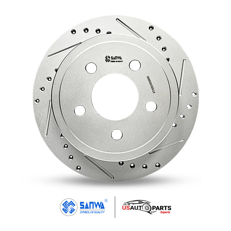 PAIR OF REAR BRAKE ROTOR SOLID & GEOMET COATED D&S 285mm FOR JEEP 2003-2007 3.7L gallery
