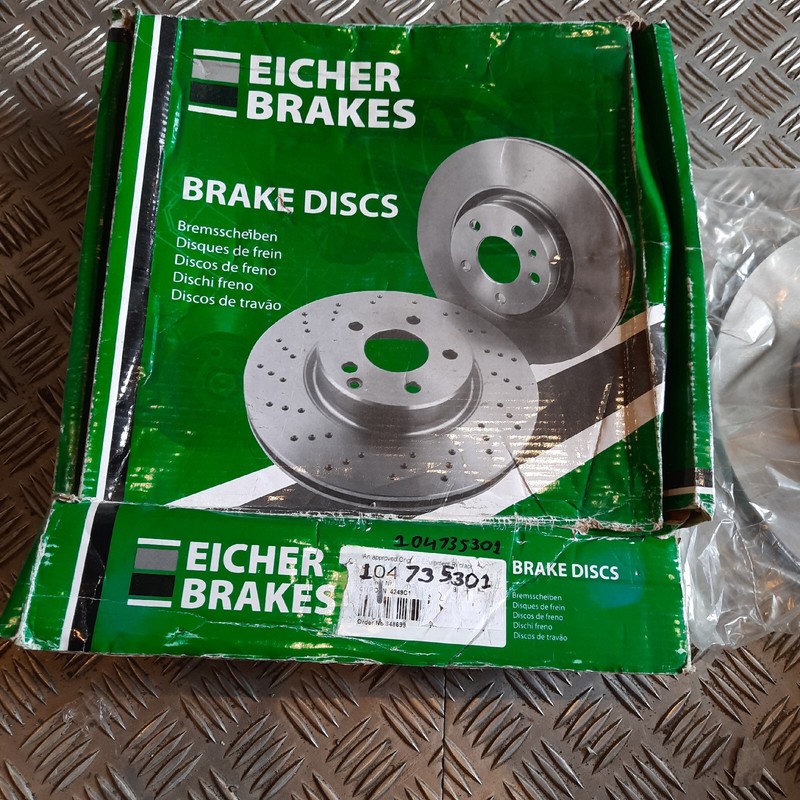 EICHER BRAKES 104 73 5301 BRAKE DISC FEBI 26037 FOR CITROEN 4249C1 PEUGEOT NEW gallery