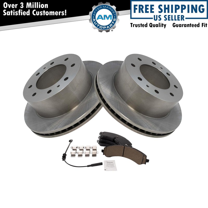 Rear Brake Pad & Rotor Kit Ceramic Fits Chevrolet GMC