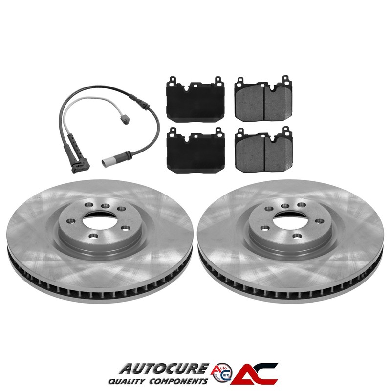 FOR BMW 1 SERIES 128TI MK3 F40 2.0 360mm FRONT BRAKE DISCS & PADS & WEAR SENSOR