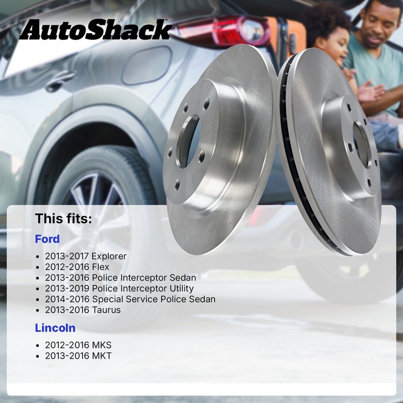 Front & Rear Brake Rotors Set of 4 for Ford Explorer Flex Taurus Lincoln MKS MKT gallery