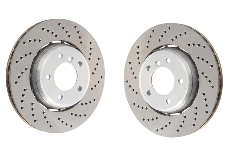 SHW Performance Pair Set of 2 Front 380mm Brake Disc Rotors For BMW M3 G80 M4 G8