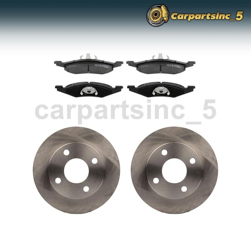 Front Brake Pad Brake Rotor Fits Ford EXP Ford Escort Mercury LN7