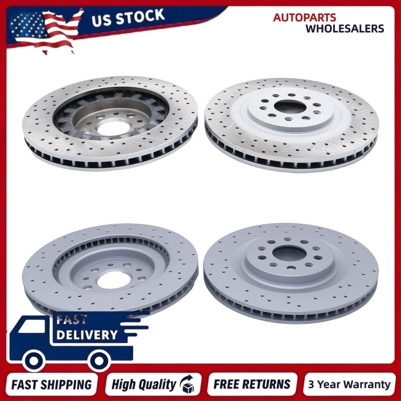 4x High-Quality Front Rear Brake Rotor For 2017-22 Maserati Ghibli Quattroporte gallery