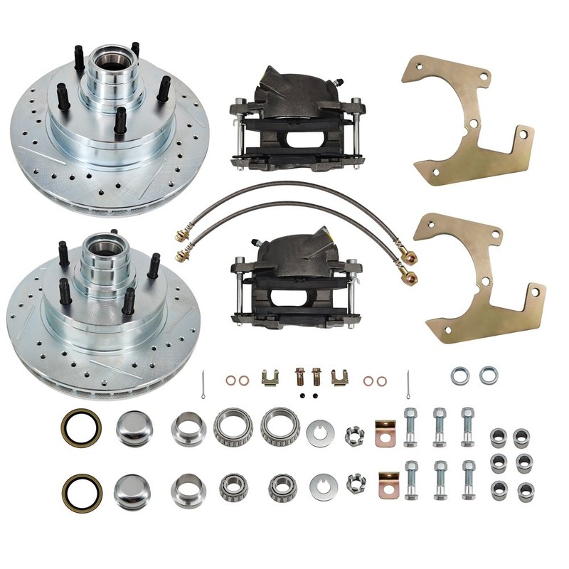 For 1948 1949 1950 1951 - 1956 Ford F1 Half Ton Deluxe Disc Brake Kit 5 x 5-1/2" gallery