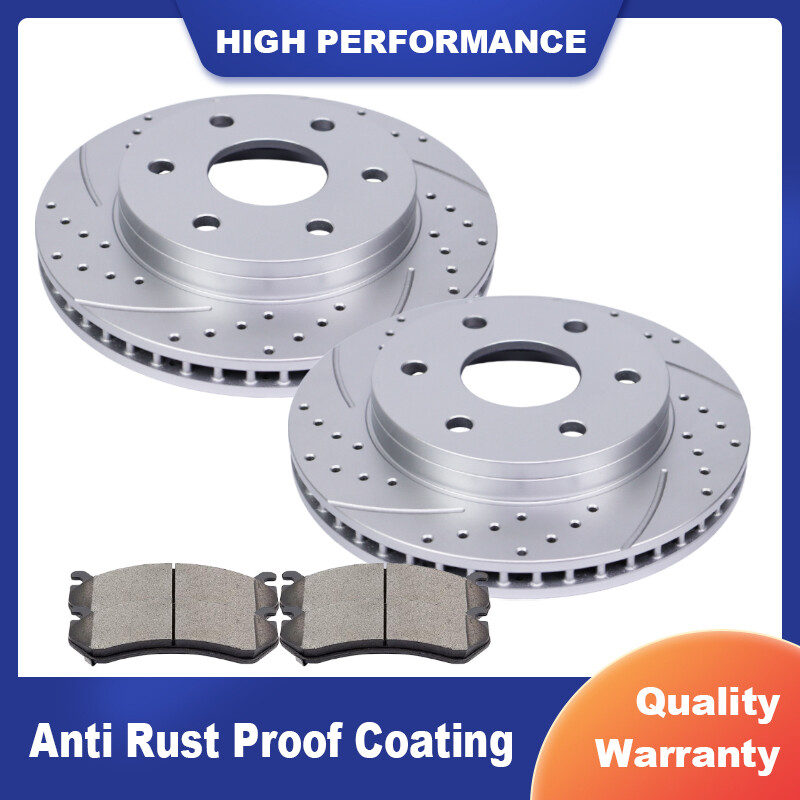 For Silverado Express Sierra Yukon XL 1500 Tahoe Front Disc Rotors Brakes Pads