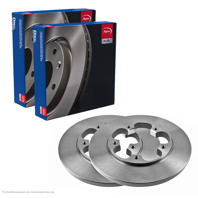 2X APEC Rear Brake Discs for FORD TRANSIT V363 308mm Solid SDK6865