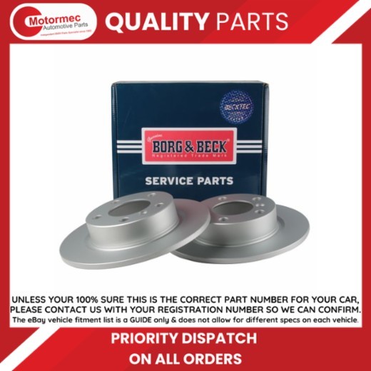 Borg & Beck brake disc pair – BBD5408