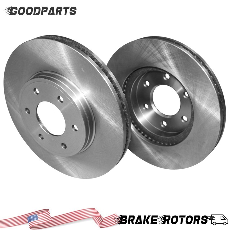 2x Front Disc Brake Rotors for Chevrolet Trailblazer 2006-2009 V8 6.0L Saab 9-7x