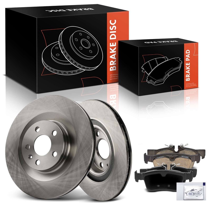 6x Rear LH & RH Disc Brake Rotors & Ceramic Brake Pads for Volvo XC60 2018 2019