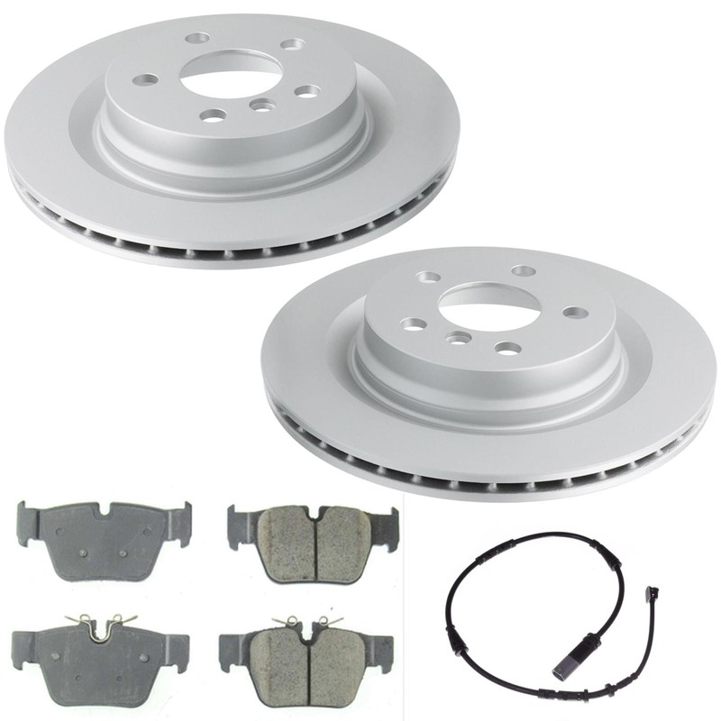Coated Disc Brake Rotors & Pads Fits Mercedes Benz GLC300 19-2023 W 342MM Rotor