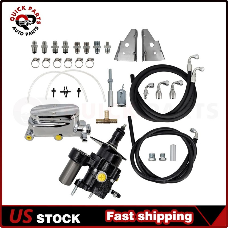 For 70-81 Chevy Camaro Hydro Boost Power Brake Booster Milled Master Hoses