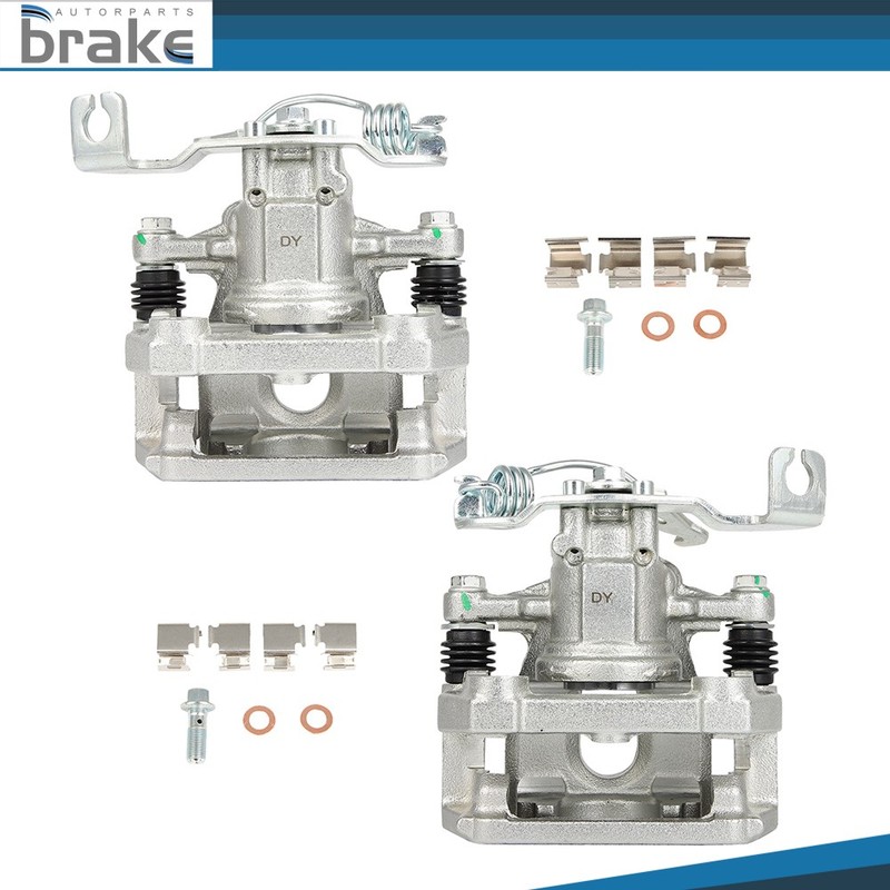 Brake Rear Calipers Pair W/Bracket Driver Passenger For 2008-2009 Ford Taurus X