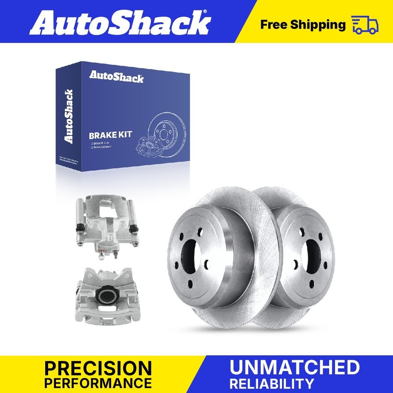 Rear Brake Rotors Calipers for Jeep, Liberty 2008-2012, 4WD RWD V6 3.7L
